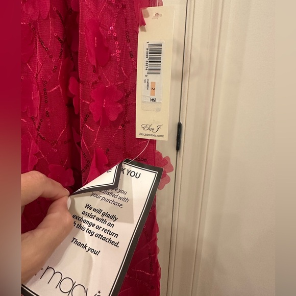 Eliza J Pink Halter Swing Floral Applique Mini Dress - Picture 6 of 8